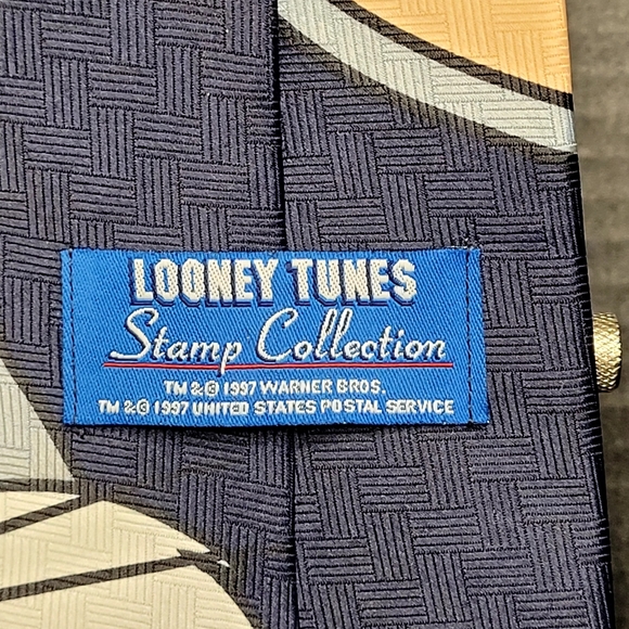 Looney Tunes Stamp Collection Mens Tie - Picture 3 of 5